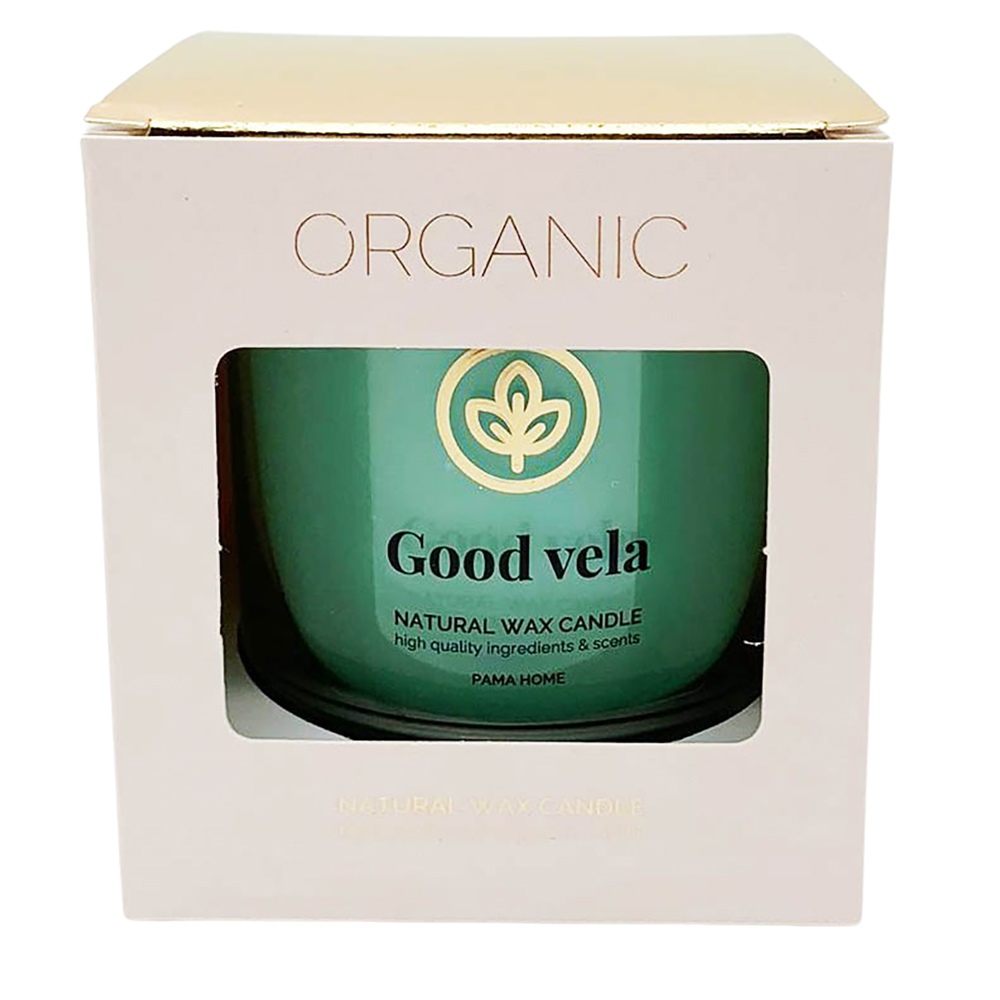 CANDELA PROFUMATA ORGANIC GOOD VELA 250gr profumazione acquatica con mughetto e fiori bianchi